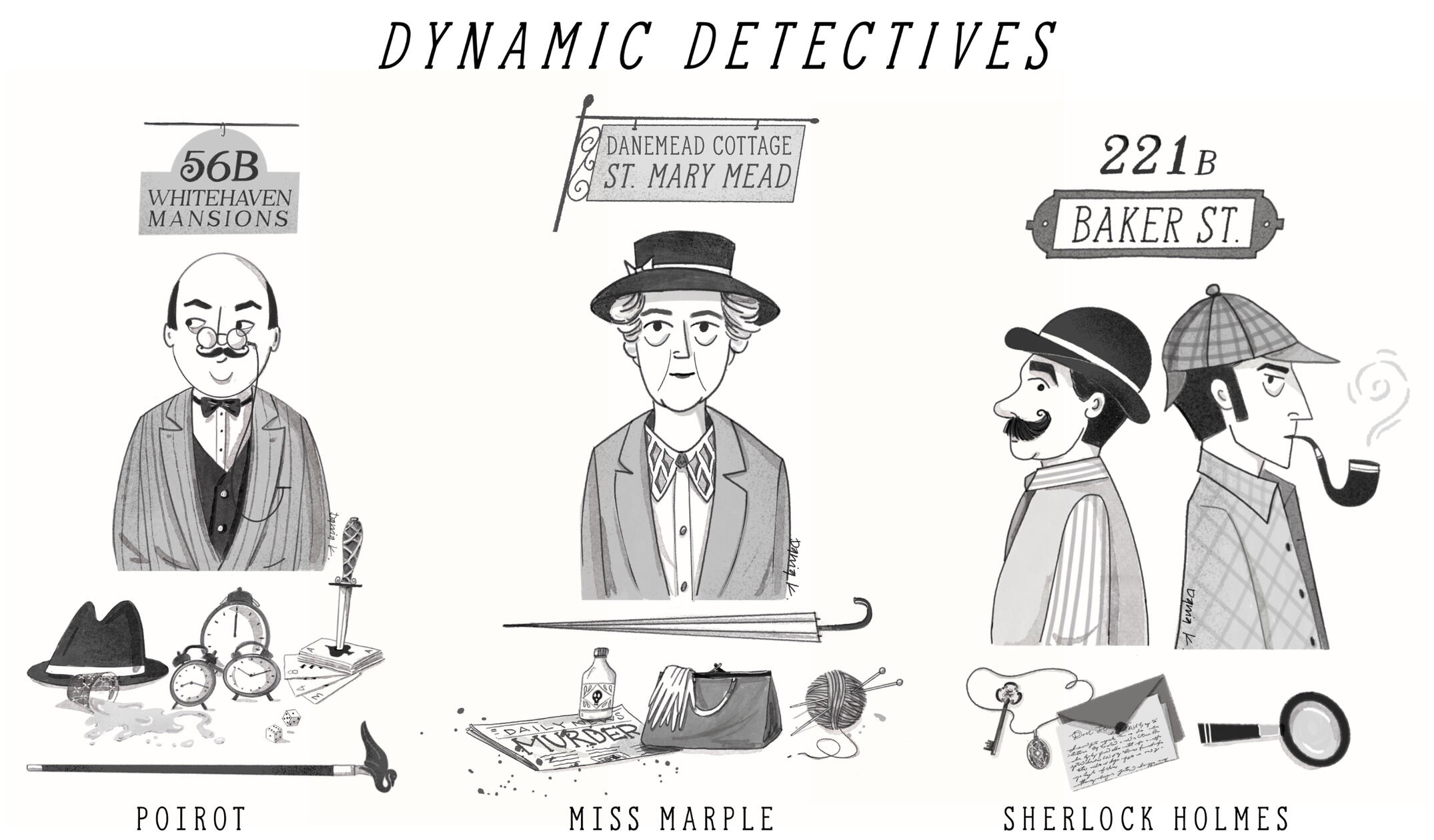 Dynamic Detectives - Character design